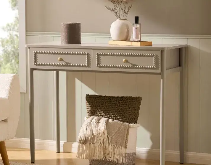 Posy Bobbin Dressing Table – Taupe